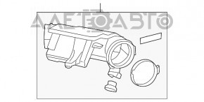 Rezonatorul Jeep Cherokee KL 14- 3.2 are o prindere ruptă, lipsește un fragment