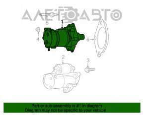 Starterul Chrysler 200 15-17 3.6 nu se roteste.