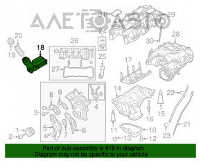 Corpul filtrului de ulei al radiatorului de ulei Dodge Charger 15-20 restilizat 3.6