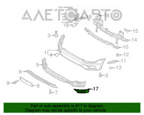 Capacul farului de ceata dreapta VW Tiguan 18- nou OEM original