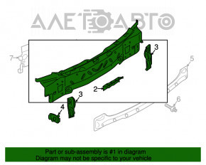 Panoul din spate VW Tiguan 18- 2 piese