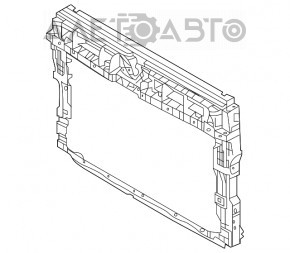 Televizorul panoului radiatorului VW Tiguan 18- nou, neoriginal.