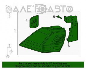 Lampa exterioară aripă stângă VW Tiguan 18- SUA