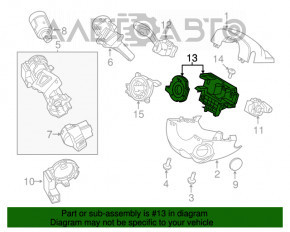 Датчик угла поворота руля Ford Escape MK3 13- без подогрева руля