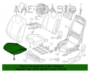 Scaun de pasager Ford Focus mk3 15-18 restilizat, fără airbag, manual, material textil gri