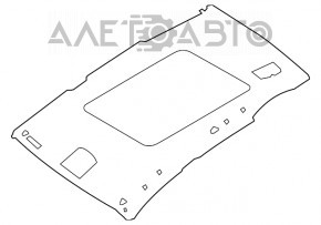 Acoperirea tavanului Nissan Murano Z52 15-18 gri fără geam panoramic pentru curățare chimică.
