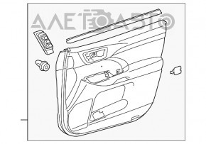 Capacul ușii, cartela din față dreapta Toyota Highlander 14-16 bej.