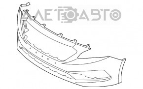 Бампер передний голый Hyundai Sonata 15-17 SE