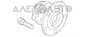 Butucul roții din spate stânga Mitsubishi Outlander Sport ASX 10- awd nou OEM original