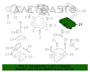 Modulul de control al suportului motor Infiniti QX50 19-