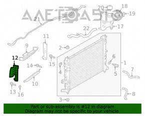 Deflector radiator stânga Infiniti QX50 19-