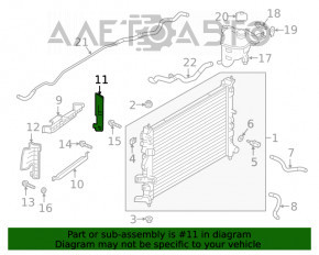 Deflectorul radiatorului dreapta pentru Infiniti QX50 19-