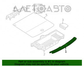 Capac portbagaj Infiniti QX50 19- negru