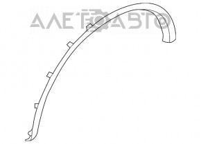 Decorație arc aripă stânga față Infiniti QX50 19 - nou original OEM