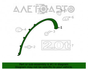 Capacul aripii fata stanga Infiniti QX50 19- 7/10