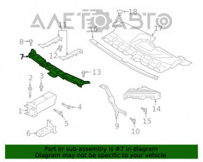 Grila radiatorului central al Infiniti QX50 19- OEM nou original