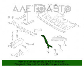 Grila radiatorului stânga Infiniti QX50 19-