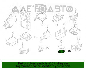 Blocul suplimentar de control al amplificatorului de direcție pentru Infiniti QX50 19-