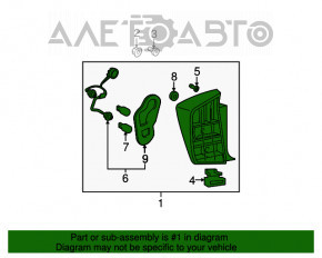 Lampa dreapta Toyota Prius 30 10-12 pre-restilizare, fisuri pe parbriz.