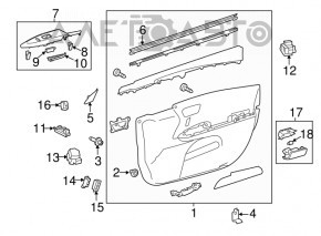 Mirror Memory Control правый Toyota Avalon 13-18