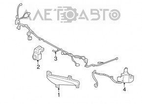 Reflector spate stânga Hyundai Santa FE Sport 13-18 SUA