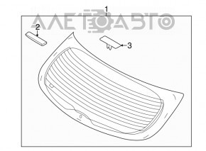 Стекло заднее двери багажника Hyundai Santa FE Sport 13-16