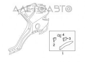 Capacul aripii spate stânga Hyundai Santa FE Sport 13-18