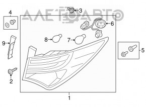 Lampa exterioară aripă dreapta Hyundai Santa FE Sport 13-16 pre-restilizare, halogen, montare suplimentară