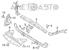 Bara superioară a televizorului Nissan Rogue 14-20, nouă, originală OEM