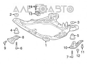 Capacul de protecție a roții din față, dreapta, pentru Toyota Highlander 14-19