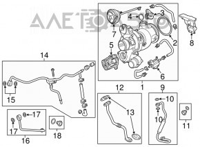 Турбина Chevrolet Malibu 16- 1.5T