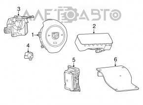 Senzor airbag dreapta spate Chrysler 300 11-