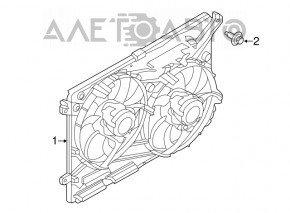 Difuzorul capacului radiatorului gol Ford Fusion mk5 13-20 1.6T