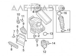 Conducta aer Audi Q5 8R 12-17 2.0T, hibrid pe colector nou original OEM