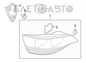 Lampa stânga Audi Q5 8R 09-12 pre-restilizare