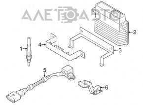 Блок ECU компьютер двигателя VW Passat b7 12-15 USA diesel