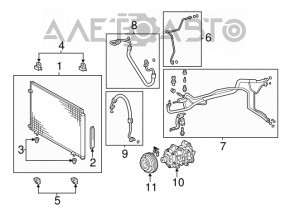 Compresorul de aer condiționat pentru Toyota Sienna 11-14 3.5