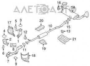 Catalizator spate Nissan Murano z52 15-