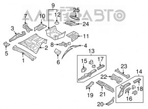 Cutia portbagajului Subaru Outback 15-19