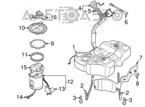 Pompă de combustibil, pompă de benzină VW Passat b7 12-15 SUA 3.6