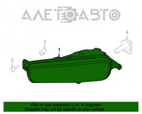 Farul de ceață stânga pentru Ford Focus mk3 15-18 restilizat.