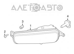 Противотуманная фара птф левая Ford Focus mk3 15-18 рест