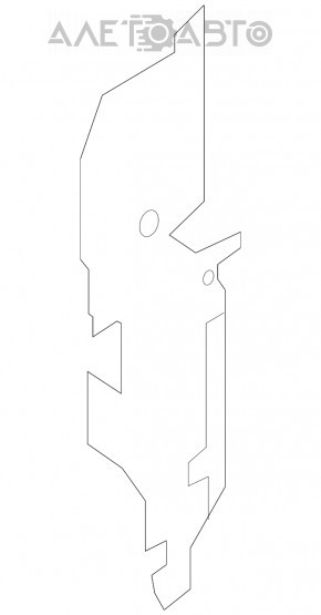 Deflector radiator stânga Nissan Pathfinder 13-20 fixare ruptă