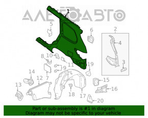 Aripa spate stânga Nissan Pathfinder 13-20