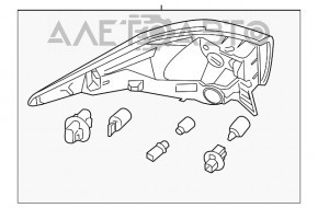 Lampa exterioară aripă dreaptă Nissan Pathfinder 13-16 pre-restilizare