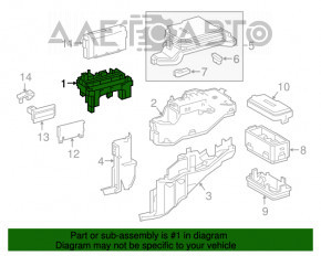 Blocul de siguranțe sub capotă pentru Lexus RX350 10-15