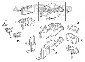 Блок предохранителей подкапотный Lexus RX350 16-22