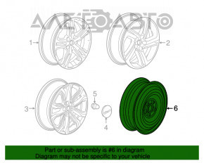 Roata de rezerva pentru Chevrolet Equinox 18-21 R16 135/70