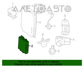 PARK ASSIST CONTROL MODULE Lexus RX350 10-15