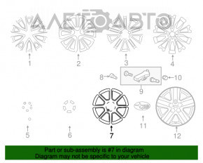 Запасное колесо докатка Subaru Legacy 15-19 R17 155/70, литой